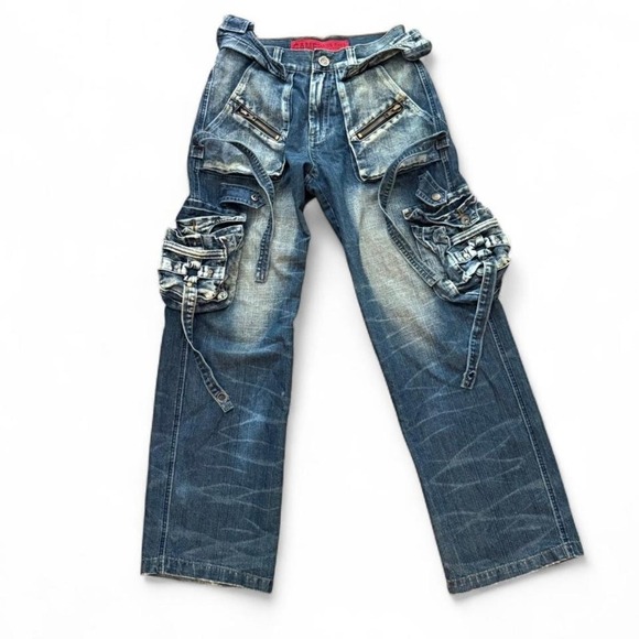 Vintage 90s Cargo Denim — Grunge Streetwear Staple - Picture 3 of 8